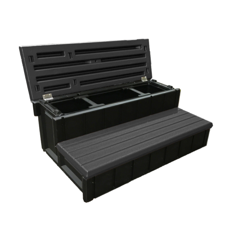 Leisure Accents Spa Storage Step - Black